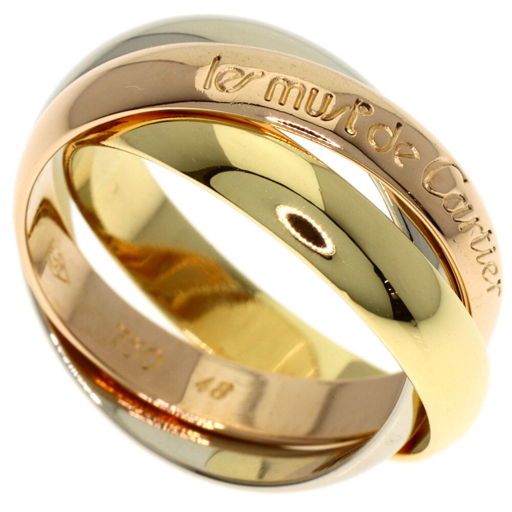 CARTIER Authentic 18k Gold Trinity Ring #48